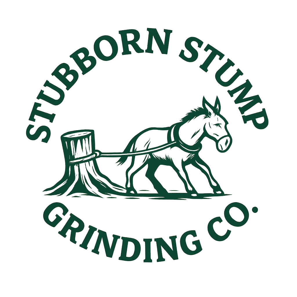 Stubborn Stump Grinding Co. Logo